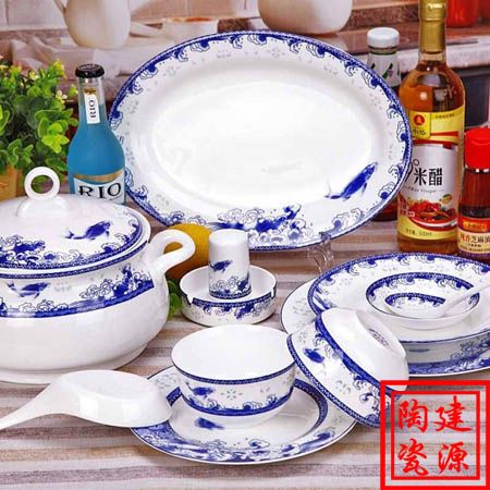景德镇高档骨瓷餐具 定做陶瓷礼品餐具