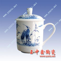 定做陶瓷茶杯 青花陶瓷茶具 首选商务礼品瓷价格 厂家 图片