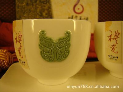 【高级骨瓷 礼品瓷 藏瓷 雕刻精细的高档浮雕茶具】价格,厂家,图片,其他茶具,潮州市欣韵陶瓷-