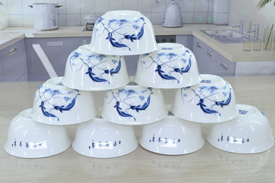 骨瓷碗套装 骨瓷碗 碗 景德镇陶瓷碗 礼品瓷 釉中彩 年年有余