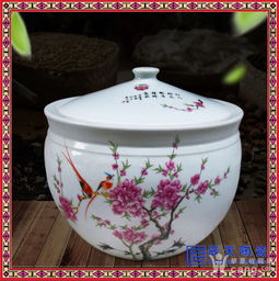 陶瓷米缸家用 厨房必备防虫密封储物罐陶瓷面粉罐米缸