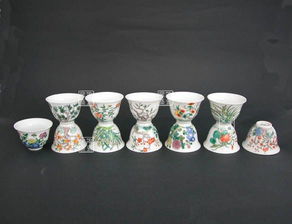 手工粉彩十二花神茶碗 瓷器茶具中的艺术珍品