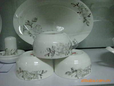 高档骨质瓷餐具套装 46头中式风格，厂家直销品质保证