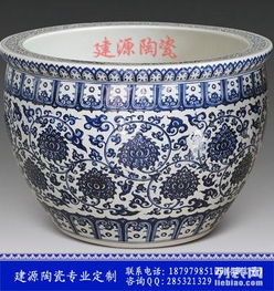 定做陶瓷小缸价格解析 手绘青花瓷荷花缸与北京礼品瓷市场